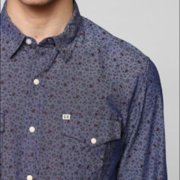 Long Sleeve Floral Button Down - Picture 3 of 3